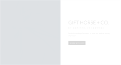 Desktop Screenshot of gifthorseandco.com